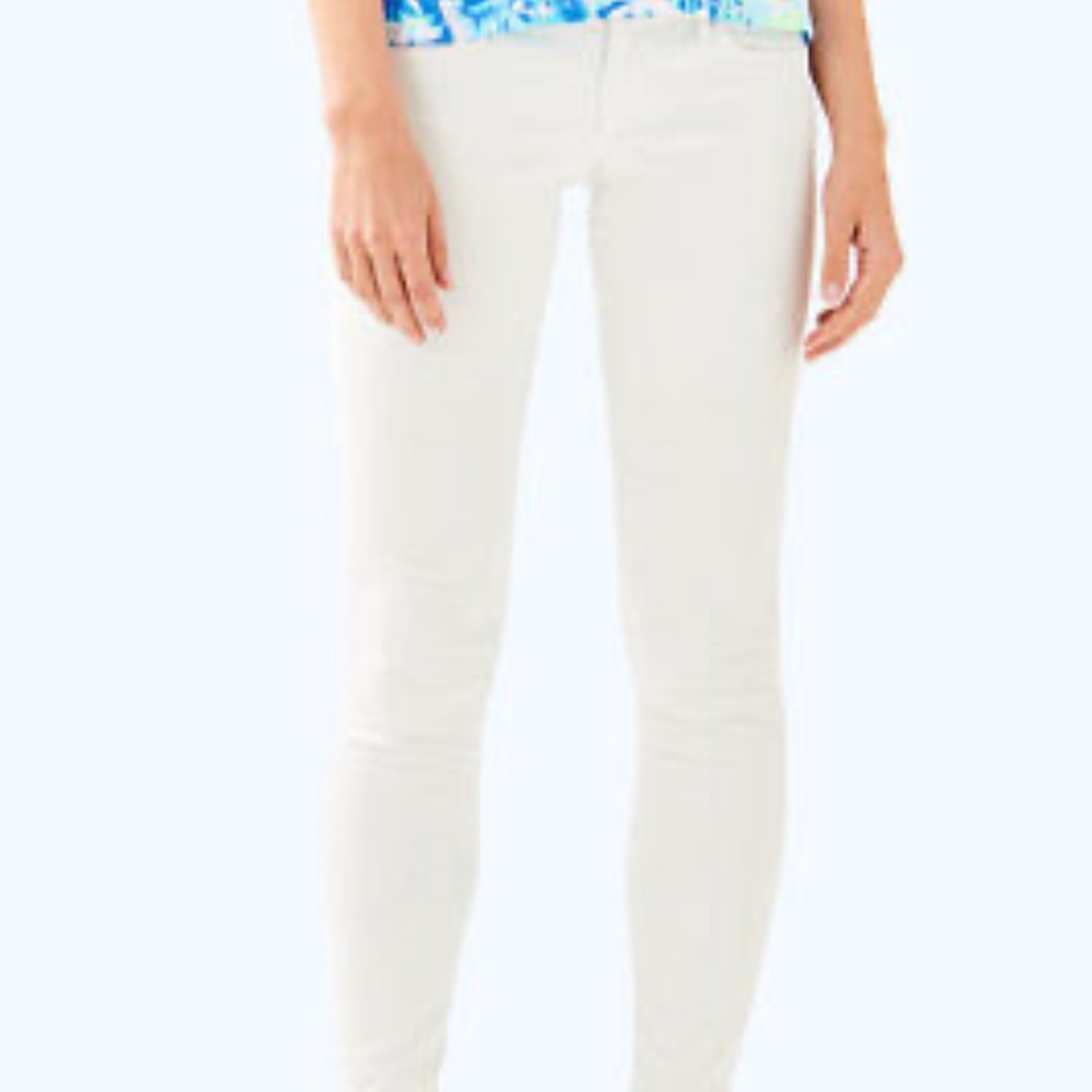 Lilly Pulitzer Worth Skinny White Pants